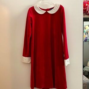 Red Velvet Vintage Ralph Lauren Girls Dress